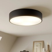 TEMAR LIGHTING Plafoniere Cleo, Ø 40 cm, IP20, nero, metallo, E27