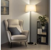 Brilagi - Lampada da terra LED CERIA 1xE27/40W/230V Ø 45 cm beige/nero