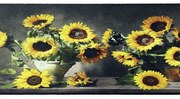 Passatoia cucina Kuki con stampa girasoli h. 52 cm