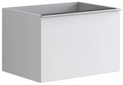 Mobile da bagno sotto lavabo Pixel plain bianco laccato opaco L 60 x H 40 x P 45.5 cm 2 cassetti, lavabo non incluso