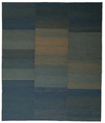 Kilim Tappeto 320 x 270 Blu (Iran) Tessuto A Mano