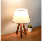 Lampada da tavolo AYD 1xE27/40W/230V marrone/crema