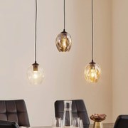 Lampada a sospensione in vetro Starla EMIBIG LIGHTING, dimmerabile, Nero, Soggiorno / Sala da pranzo, Vetro, Moderno, Lampada a sospensione
