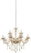Lampadario Neoclassico Basilano beige 12x E14 Ø100cm EGLO