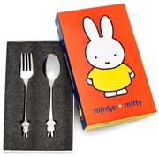 Posate per bambini in acciaio inox in argento Miffy - Zilverstad