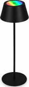 Brilo - Lampada da tavolo ricaricabile LED RGB a sfioramento KIKI LED/2,6W/5V IP44 2600 mAh nera