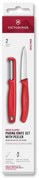 Victorinox - Set con coltello da cucina e pelapatate SWISS CLASSIC rosso