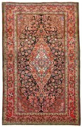 Sarouk Tappeto persiano 200x130 Nero (Iran) Annodato A Mano