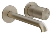 Parte esterna miscelatore lavabo da parete brass brushed unito habito 70088 gessi