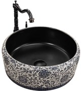 Lavabo da appoggio REA Florisa Black Matt