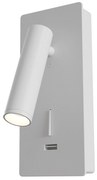 Applique Da Parete Interno Moderno Mirax Metallo Bianco Luce Led Integrato 3W