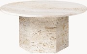 Tavolino rotondo in travertino Epic