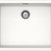 Lavello sopratop 1 vasca in quarzo bianco SCHOCK Brooklyn BYKN100LA01 L 45.6 x L 55.6 cm