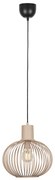 Lampada a sospensione moderna a filo nera con beige 33 cm - Gila