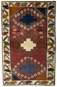 Shiraz Tappeto persiano 180 x 120 Rosso (Iran) Annodato A Mano
