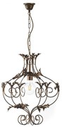 ONLI - Lampadario a catena CONTESSA 1xE27/22W/230V bronzo