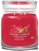 Sparkling Cinnamon candela in giara media Yankee Candle