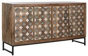 Credenza Home ESPRIT Marrone Nero Argentato 150 x 38 x 80 cm