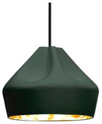 Marset - Pleat Box 24 LED Lampada a Sospensione Scuro Verde/Oro Marset