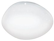 Plafoniera Contemporanea Sileras Led Acciaio Bianco D45Cm