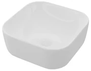 Lavabo da appoggio Kros quadrato in ceramica L 39 x H 14 x P 40 cm bianco