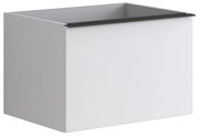 Mobile da bagno sotto lavabo Pixel laccato opaco bianco L 60 x H 40 x P 45.5 cm 2 cassetti, lavabo non incluso