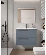 Mobile da bagno sotto lavabo Mia avio laccato opaco L 70 x H 55 x P 45 cm 2 cassetti, lavabo non incluso