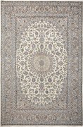 Kashan Tappeto 300 x 200 Beige (Iran) Annodato A Mano