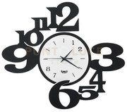 Orologio da parete a chiasmo king nero e bianco in ferro 60cmdidiam...