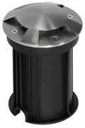 Faretto Interrato 4 Direzioni GU10 IP67 - INOX con doppio pressacavo