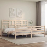 Giroletto con testiera super king size in legno massello