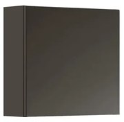 Pensile bagno Pixel laccato opaco grigio carbone, 1 anta apertura da sinistra P 17 x L 40 x H 40 cm