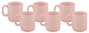 Set di 6 tazze classiche rosa, 330 ml - Kütahya Porselen