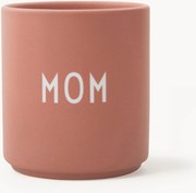 Tazza di design senza manico con scritta fronte e retro Favourite MOM/LOVE