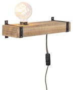 Applique industriale in legno USB - REENA