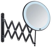 WENKO 25524100 - Specchio BARONA 20x34 cm nero