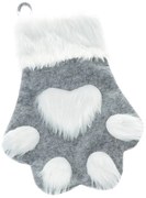 Calza natalizia in tessuto 40 cm Paw – Dakls