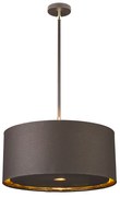 Sospensione Contemporanea Balance Acciaio Marrone Ottone Lucido 1 Luce E27