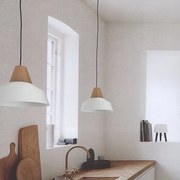 Lampadario Natura Kon verde paralume verde E27 Ø50cm LUMICOM
