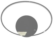 Plafoniera LED moderno Irina, argento Ø 42 cm, luce naturale NOVECENTO