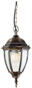 Redo 9607 - Lampadario da esterno a sospensione con catena SEVILLA 1xE27/42W/230V IP44 oro/patina