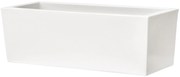 Fioriera MATELICA in polietilene bianco H 40 cm L 100 x P 40 cm