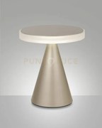 Neutra da tavolo oro opaco h.27cm a led 3000k - 12w - 1260 lm dimme...