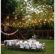 da esterno catena decorativa GHIRLANDA 10xE27/15W/230V 10m IP44