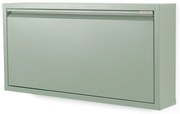 Scarpiera verde polveroso in metallo con ante ribaltabili 75x37,5x12,5 cm Billy – Spinder Design