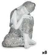 Statua Decorativa Buddha Seduto 10,5 x 15 x 12 cm (8 Unità)