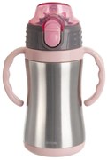 Biberon in acciaio inox rosa chiaro 330 ml - Orion