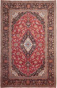 Kashan Tappeto persiano 210x310 Rosso (Iran) Annodato A Mano