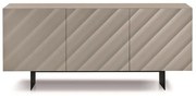 Madia in legno 180 cm 3 ante Tortora 2 piedini - KALLA