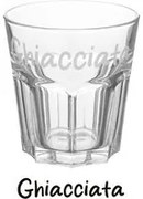 Bicchiere acqua vetro scritta Ghiacciata 290 ml